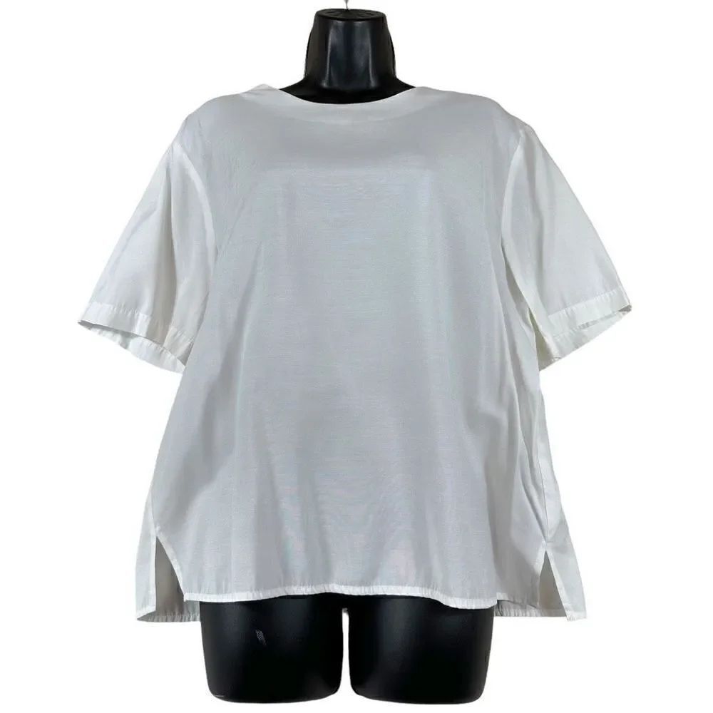 Vintage Gloria Lance Ivory Casual Blouse Size Large
